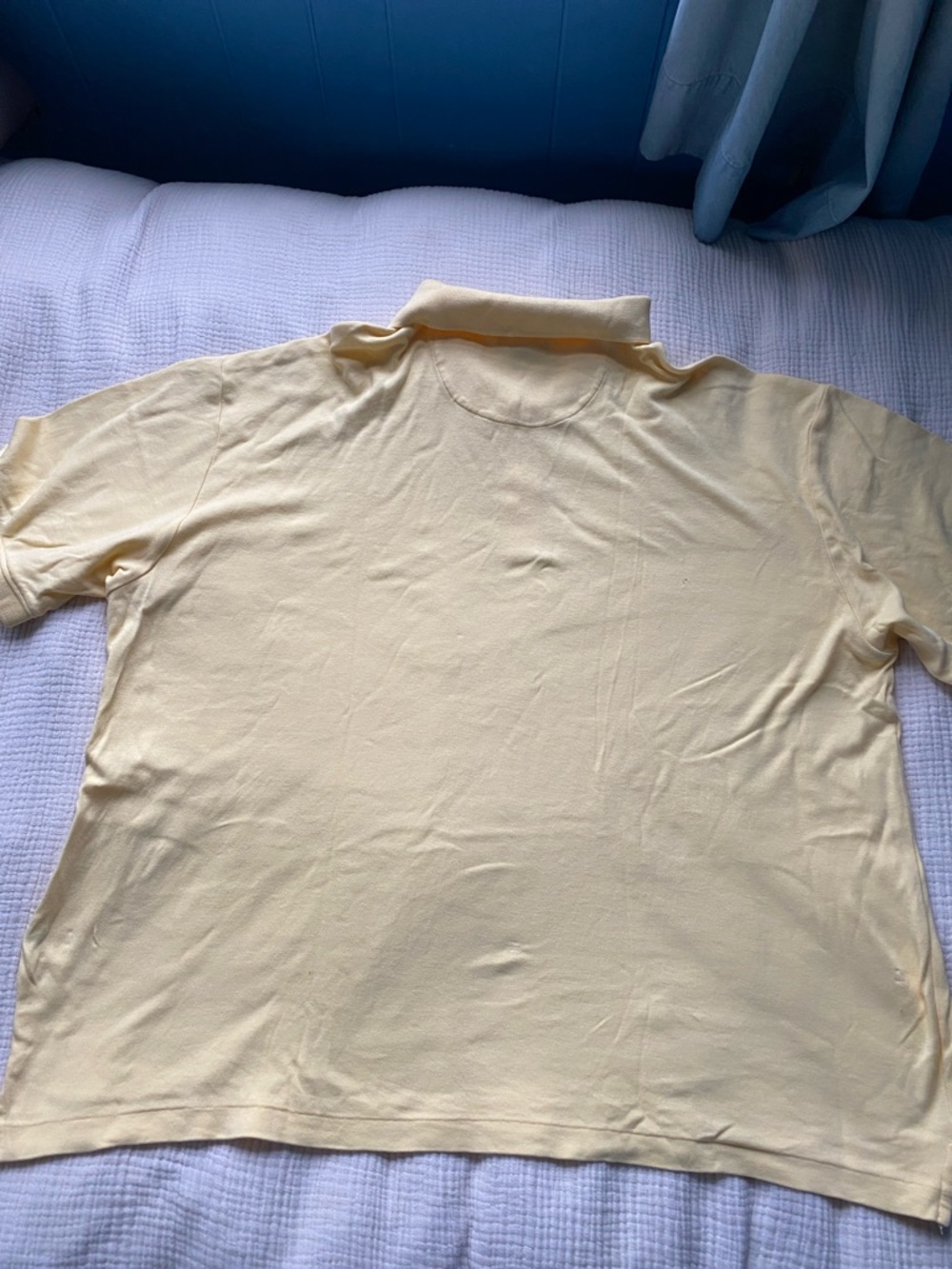 Club Room Short-Sleeve Polo Shirt in Pale Yellow - Picture 3 of 3